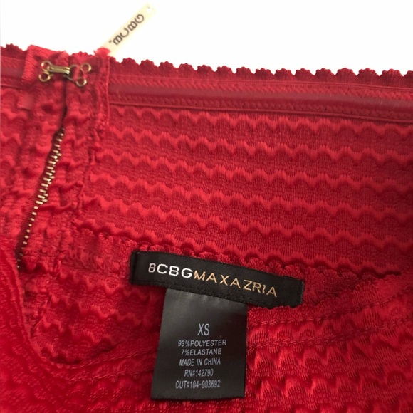 BCBGMaxAziria Red Bandage Bodycon Pencil Skirt | XS - Picture 5 of 6